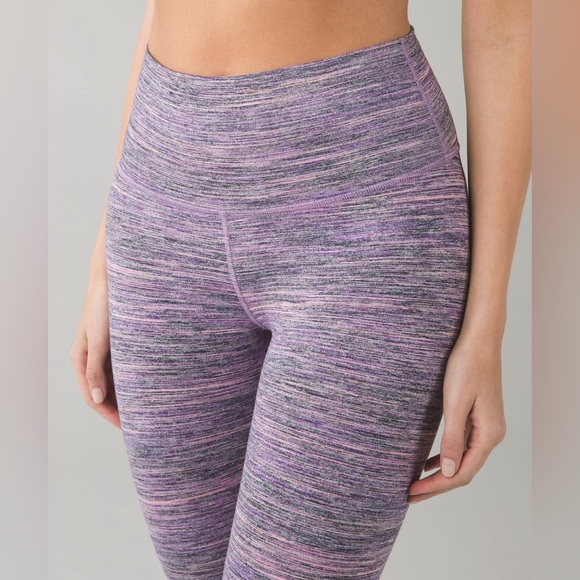 lululemon athletica Pants - Lululemon High Times Pant in Space Dye Camo Tender Violet Black Grape Size 8